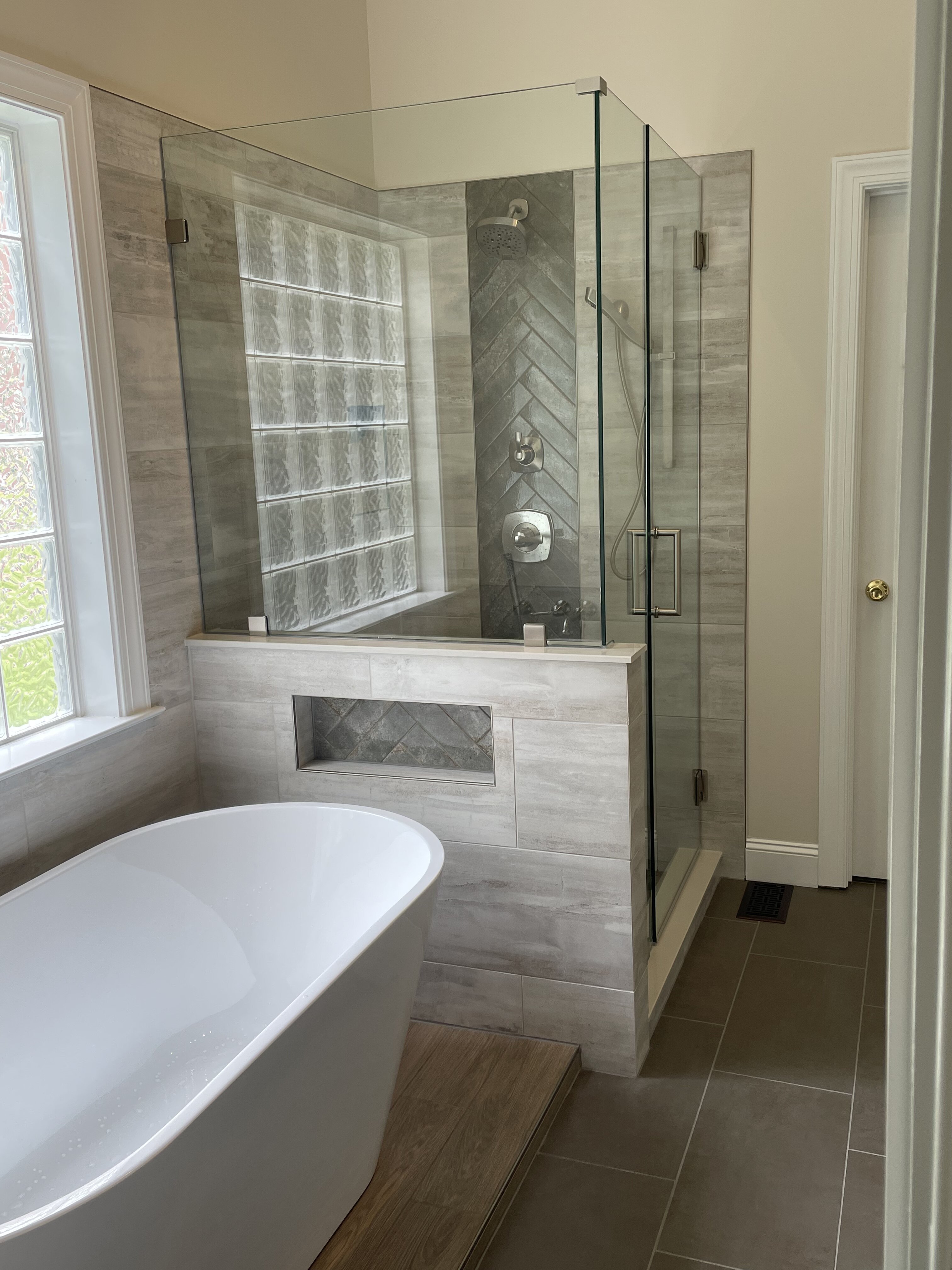 Bathroom Remodel - Freestanding Tub & Glass Shower